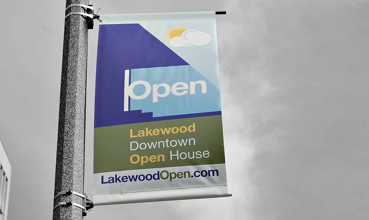 Lakewood Open Street Banner.